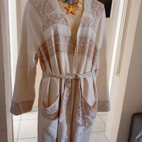 Nidodileda kimono cotton linen, like new, size M/L, beige
