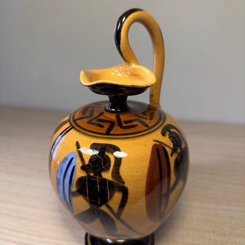 Ancient Greek kanata used, black-figure style