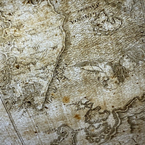 Map of Rhodes 1719 lithograph used
