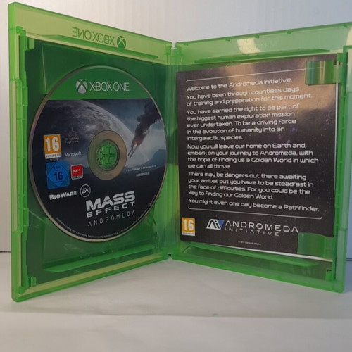 Mass Effect Andromeda Xbox One game, English edition, complete with manual