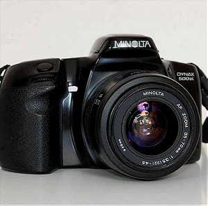 Minolta Dynax 500si , 35mm Film Camera με  Zoom φακό 35-70mm TESTED