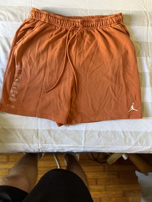 Jordan shorts size L like new, orange