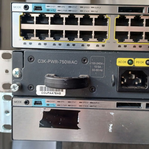 Cisco Catalyst 3750X 24 & 48 POE switches used with Cisco C3KX NM 1G