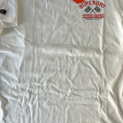 Superdry Vintage Industrial Auto Tee T-shirt, white, size L
