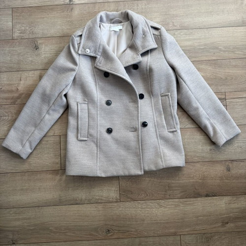 H&M beige pea coat size 44