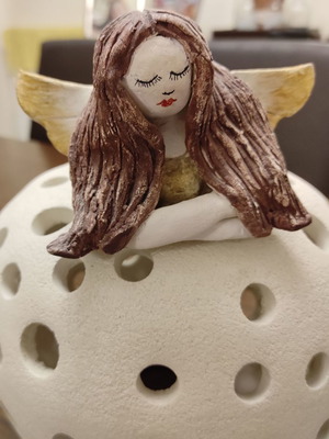 Table ceramic lamp new, decorative