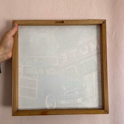 Decorative canvas print used 40x40cm