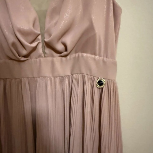 Lynne cocktail dress pink metallic like new