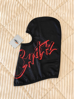 Corteiz Full Face Balaclava new, black and red
