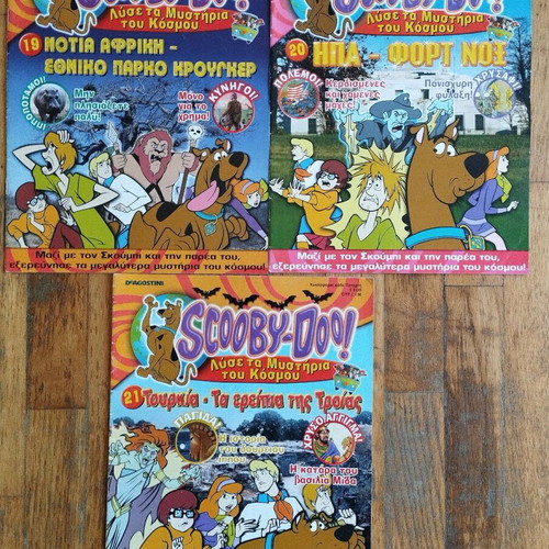 Deagostini Scooby Doo magazines used, issues 19, 20, 21