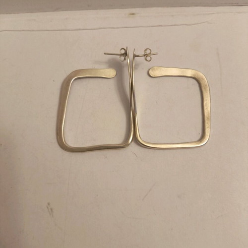 Silver 925 handmade earrings with unique design like new