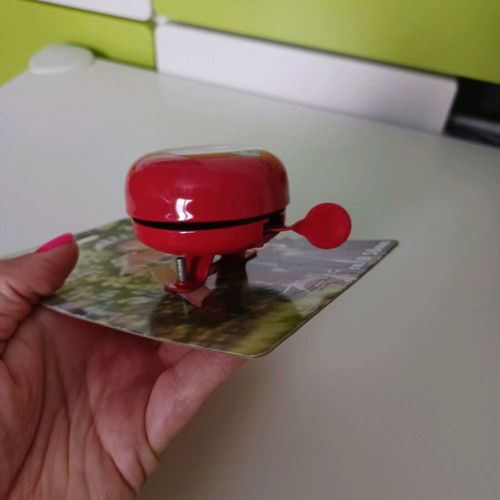 Metal bicycle bell new with red fire truck design OEM