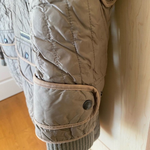 Replay jacket khaki open with hood like new