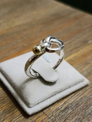 Silver 925 plated ring used with box