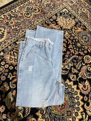 Shein women's jeans new, size S, blue with rips