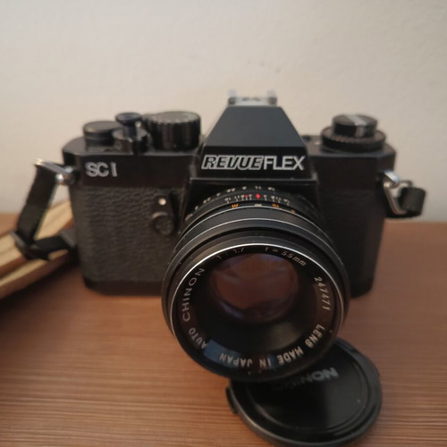 Revueflex SC-1 (Chinon CM-3) αναλογική φωτογραφική μηχανή με φακό Chinon 1.7/55mm σαν καινούργιο