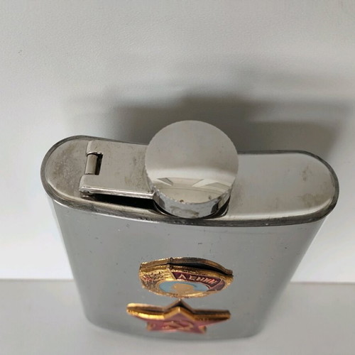 Lenin USSR flask used, steel