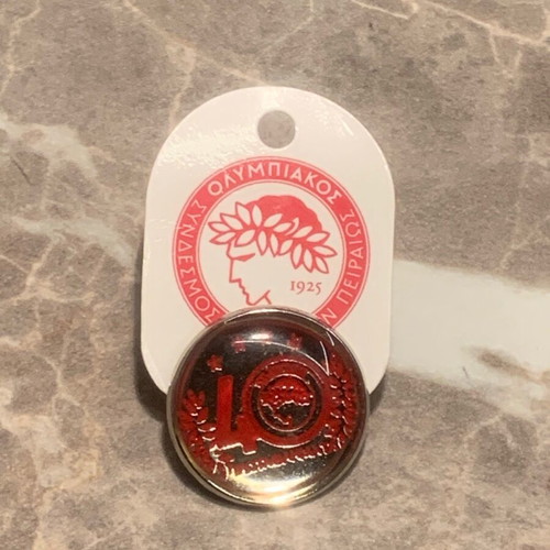 Olympiakos pin badge new collectible for 40 championships