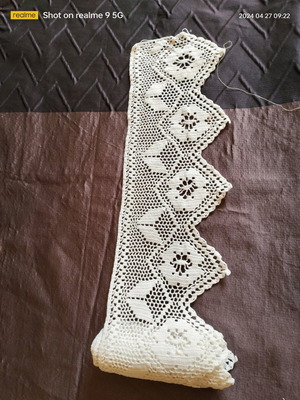 Handmade lace with AA quality yarn new