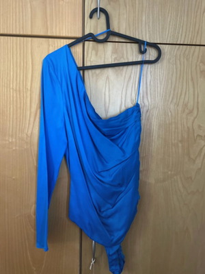Zara bodysuit with one sleeve new, blue, size L