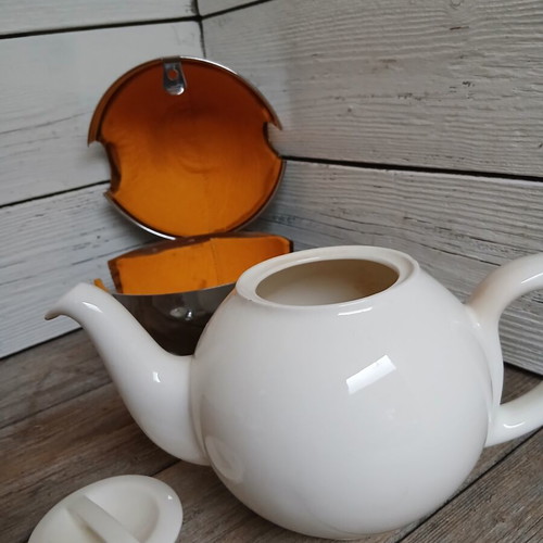 Benraad 1950 vintage theepot set used, Dutch kitchen design