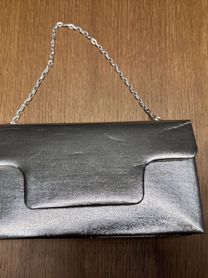 Vintage silver evening clutch bag like new