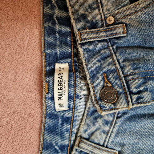 Jeans with rips like new, blue, size M 38 10