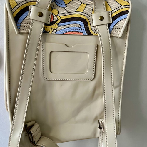 Dr Martens Retro Ray Vegan Mini Backpack like new, beige and colorful