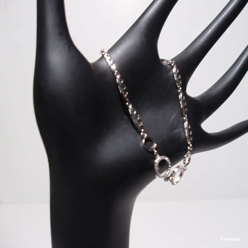 Fashion ασημένιο 925 βραχιόλι με κρυστάλλους καινούργιο