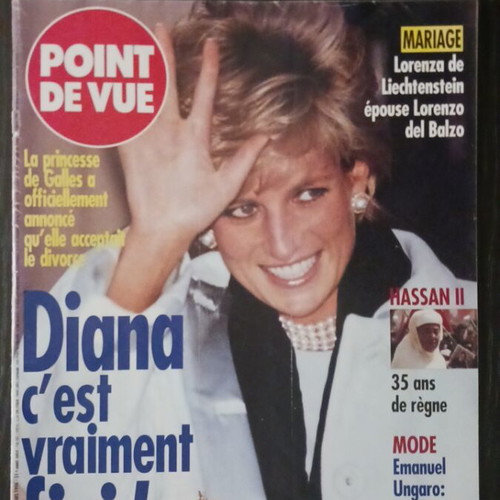 Point de Vue magazine Princess Diana March 1996