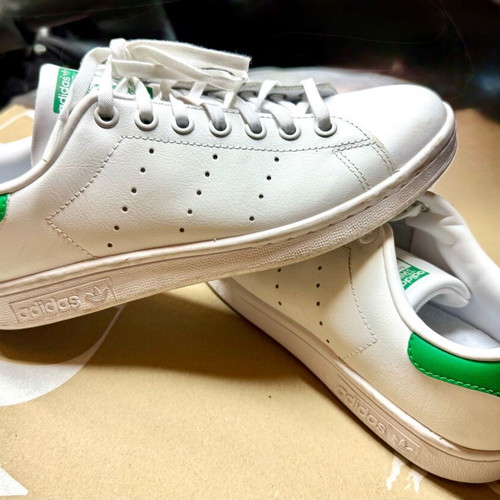 Adidas Stan Smith 38 athletic shoes like new, white and green