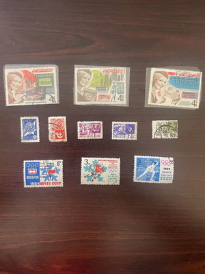 Γραμματόσημα CCCP μεταχειρισμένα, 11 τεμάχια, Σοβιετική Ένωση