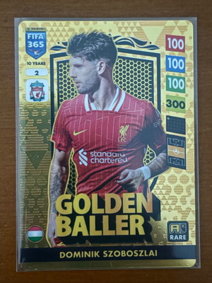 FIFA 365 Adrenalyn XL 2025 Golden Baller No2 Szoboszlai new card