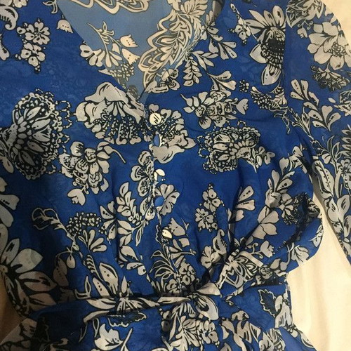Desiree dress blue-white new, size M