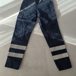 Work pants with reflective stripes