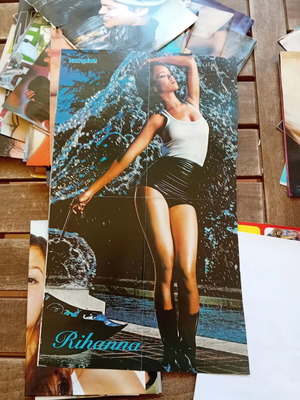 Rihanna double-sided poster like new from Umbrella video clip