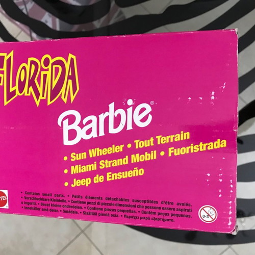 Florida Barbie Sun Wheeler Car Playset 1996 used, rare, broken