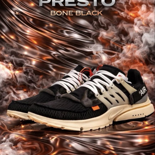 Nike Off White Presto sneakers black and white, size 41