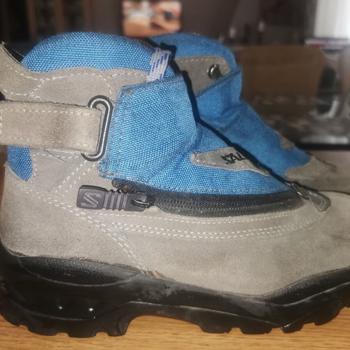 Salomon Adventure 7 hiking boots like new, size 37.5, grey and blue