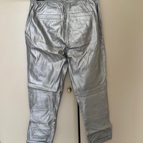 Twenty 29 metallic silver pants used, faux leather, elastic waist