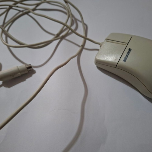 Microsoft Mouse model 2.1A PS/2 used, fully functional ball mouse