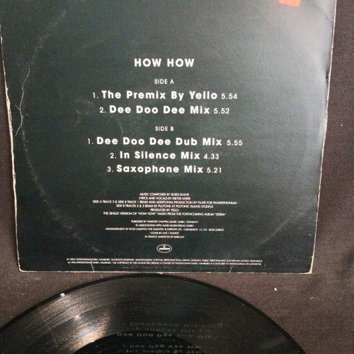 Yello How How vinyl record used, electronic music