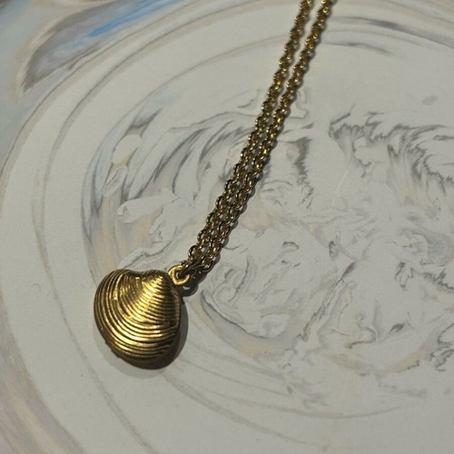 Shell necklace new with clasp, chain length 22.5cm