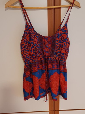Women's silk top like new, multicolor, size L