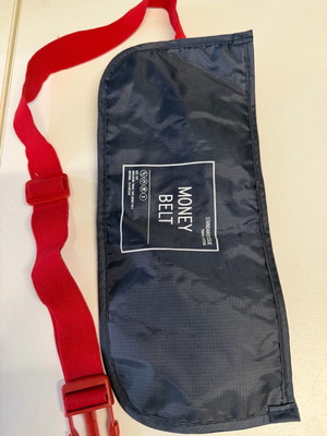 Herschel money belt like new, blue and red
