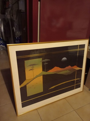 Κάδρο μεταχειρισμένο με χρυσοτυπία 57,5x73