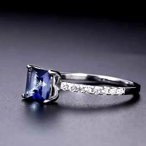 Silver ring with mystic quartz 925, handmade, size 19