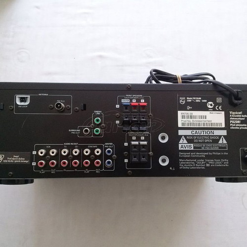 Home Cinema 5.1 Philips FR735/00 used with 5 wired speakers and remote control