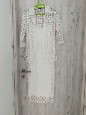 Vintage Chic White Dress Set by Polatof