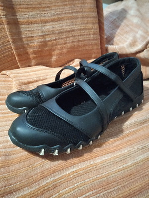 BPC Bonprix Collection Black Mesh Ballerina Shoes like new, size 40